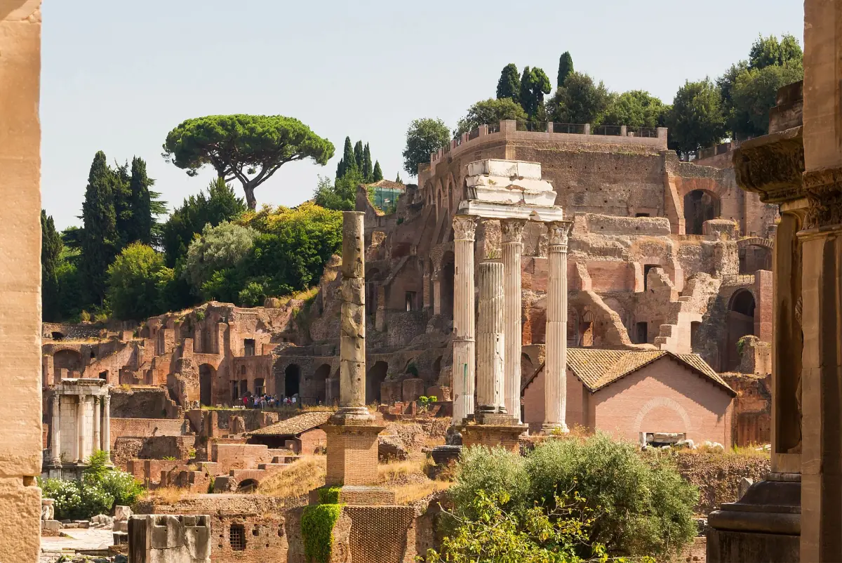 The Forum seen through the Arch of Septimius Severus