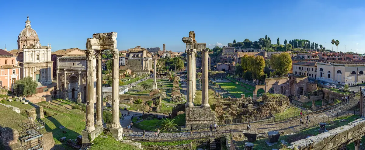 The Roman Forum seen from the Capitoline