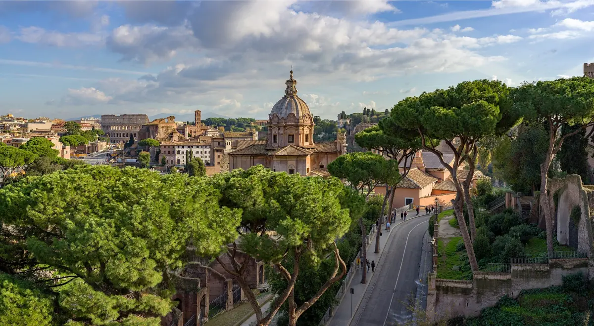 The Forum area seen from the Vittoriano